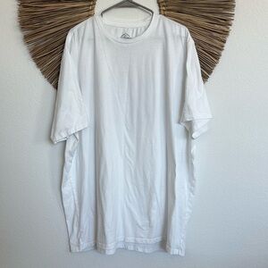 St. John's Bay White Short Sleeve Tee Casual Comfort